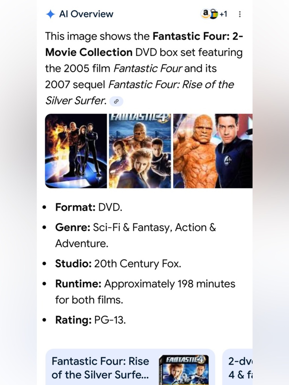 #1811**Fantastic 4: 2-Movie Collection (Black/Orange) - Picture 6 of 11